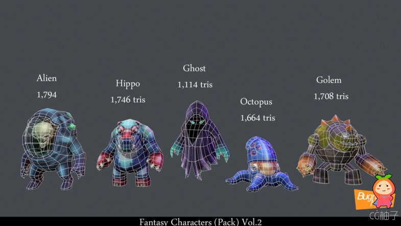 Fantasy Characters (Pack) Vol.2 1.0 unity3d asset Unitypackage插件 ios开发