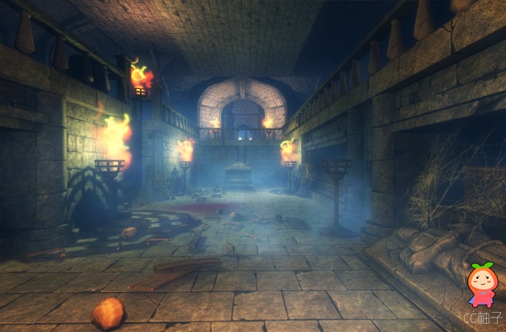 Gothic Dungeon Pack 1.5 unity3d asset unity3d教程 unity3d模型下载