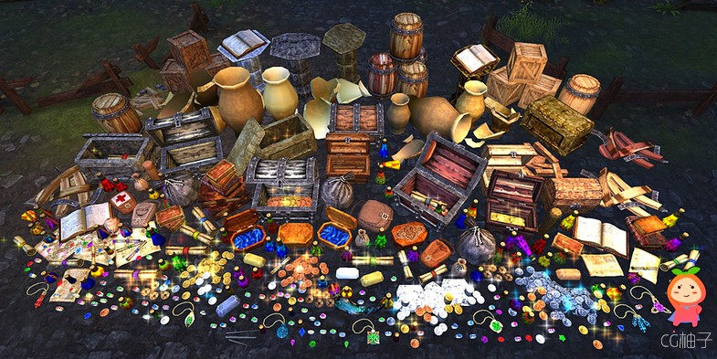 Fantasy Treasure Loot Kit 1.3 unity3d asset Unity官网 ios开发