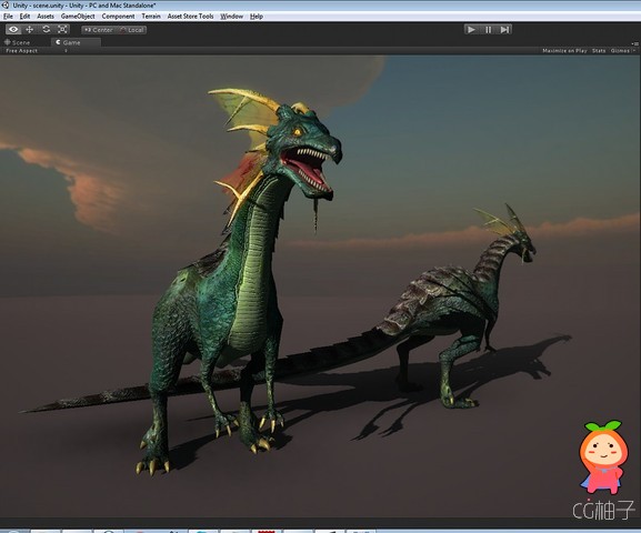 Fantasy Dinosaur 1.0 unity3d asset U3D模型下载 unity3d论坛