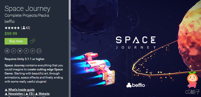 Space Journey 1.1 unity3d asset Unitypackage插件 unity论坛