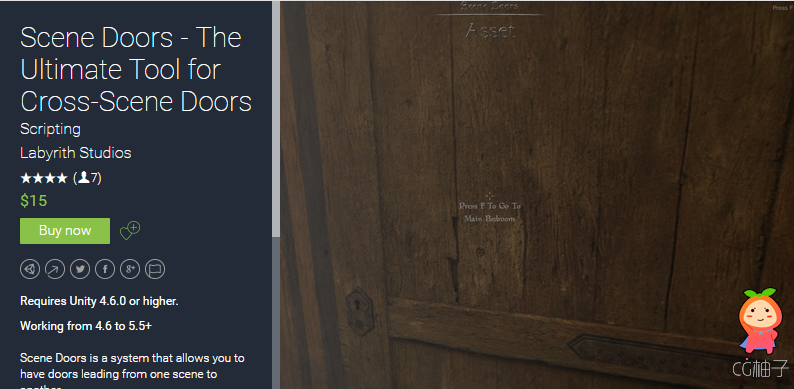 Scene Doors - The Ultimate Tool for Cross-Scene Doors 1.5 unity3d asset U3D插件下载 ，手机游戏开发 . ...