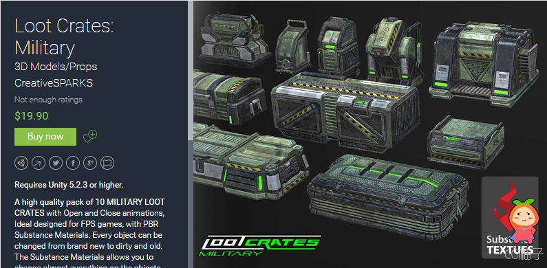 Loot Crates Military 1.0 unity3d asset unity3d下载 U3D模型资源 ios开发