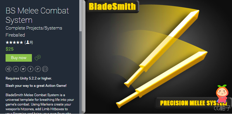 BS Melee Combat System 1.15 unity3d asset Unity官网 ios开发