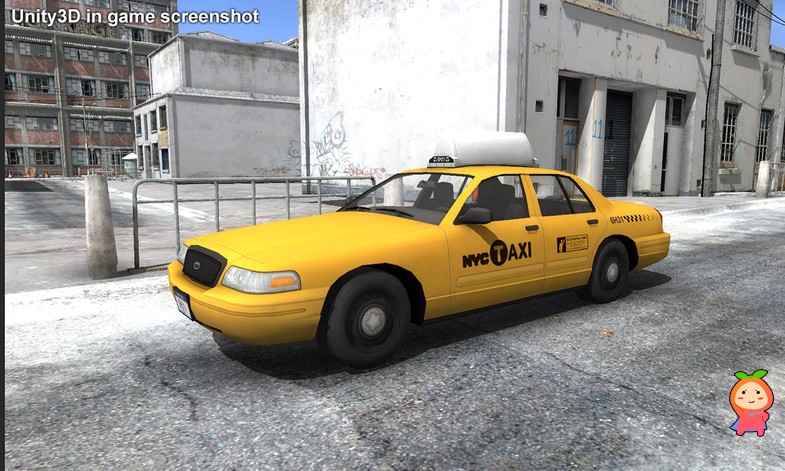 New York Taxi Car 1 unity3d asset unitypackage插件 unity3d论坛