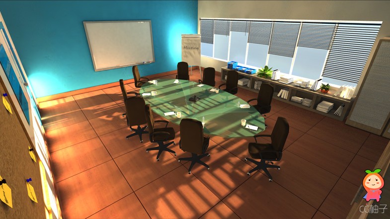 Office Interiors 2.0 unity3d asset U3D模型 Unity3d教程资源