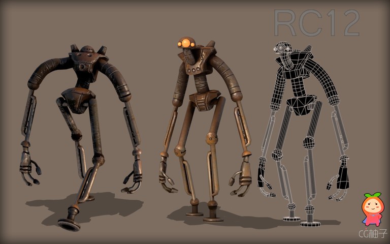 robot RC12 1.0 unity3d asset U3D模型 unity3d编辑器下载