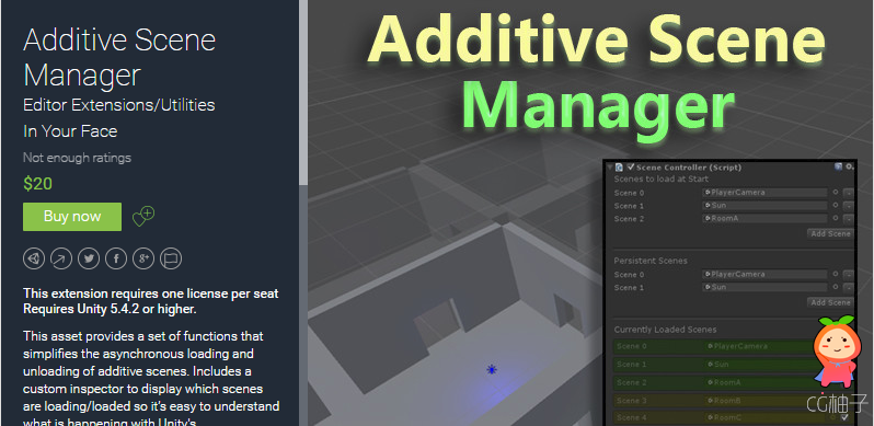Additive Scene Manager 1.1 unity3d asset Unity3d编辑器 ios开发