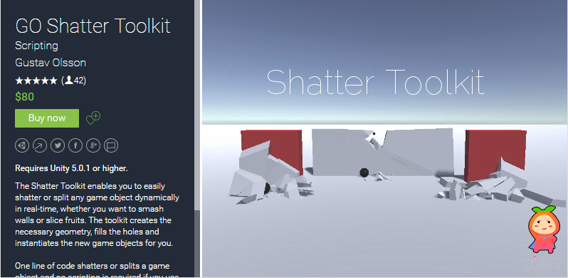 Shatter Toolkit 1.61 unity3d asset Unitypackage插件资源 Unity3d论坛