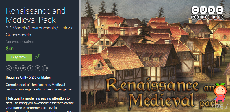 Renaissance and Medieval Pack 1.0 unity3d asset U3D模型下载 Unity3d论坛