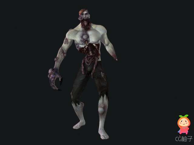 Strong Zombie 1.0 unity3d asset Unity3d教程 Unity3d插件下载