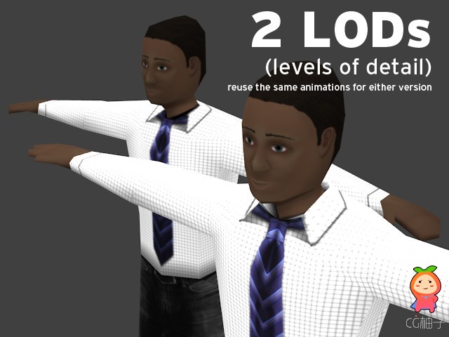  Super Low Poly Dudes 0.63 unity3d asset Unity3d编辑器 U3D模型下载