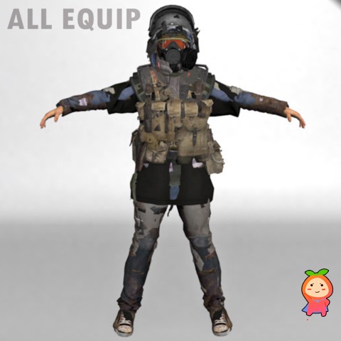 Survival Woman Mega Equipment Pack (67 clothes) 1.0 unity3d asset Unity3d模型下载，Unitypackage插件  ...