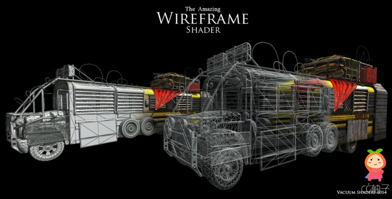 Wireframe shader - The Amazing Wireframe shader 2.31 unity3d asset U3D插件，ios开发，Unity3d shader  ...