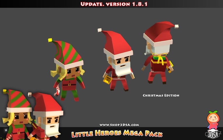 Little Heroes Mega Pack 1.9 unity3d asset U3D模型 Unity3d论坛