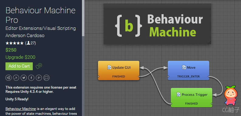 Behaviour Machine Pro 1.4.3 unity3d asset Unity3d编辑器 Unity插件官网