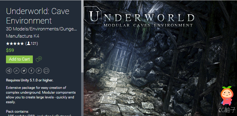Underworld Cave Environment 1.1 unity3d asset Unity插件论坛 ios开发