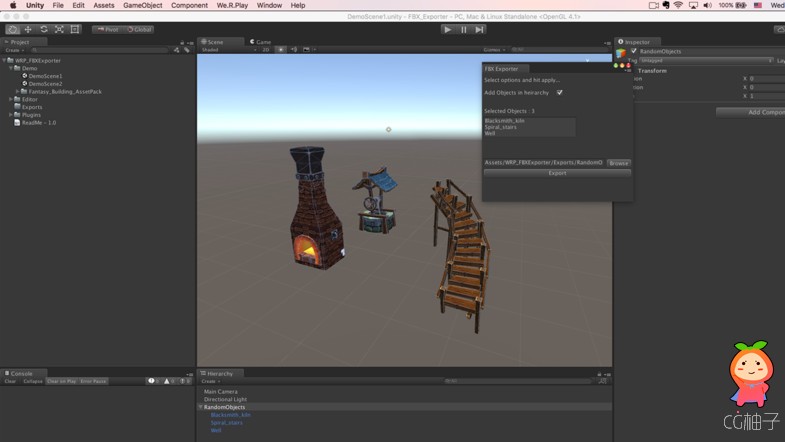 WRP FBX Exporter 1.0.1 unity3d asset Unity插件资源 Unity3d编辑器下载