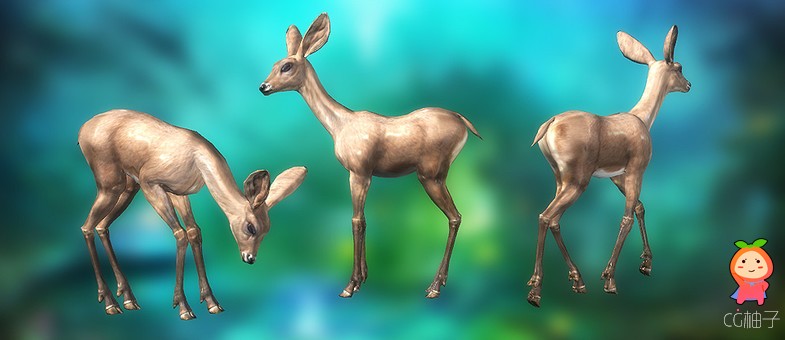 Fawn 1 unity3d asset Unitypackage插件模型 Unity3d教程