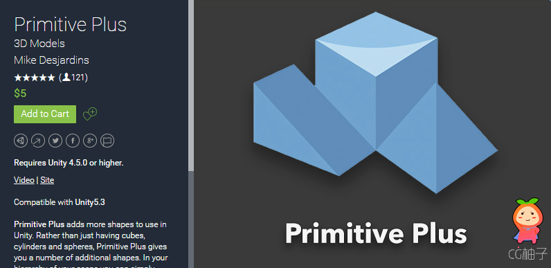 Primitive Plus 1.2.1 unity3d asset Unity3d插件官网 ios开发 手机游戏