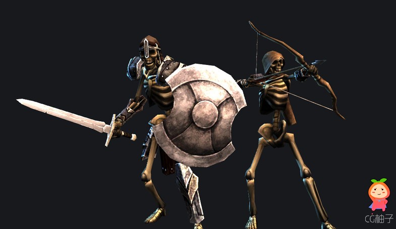 Dungeon Skeletons Pack 1.1 unity3d asset Unitypackage插件 U3D教程