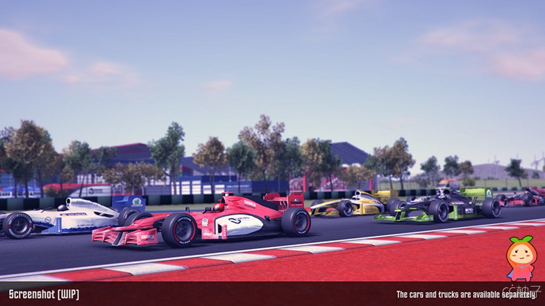 RaceTrack Pack 01.- HereVR Race Scene 1.06 unity3d asset U3D插件 unity官网