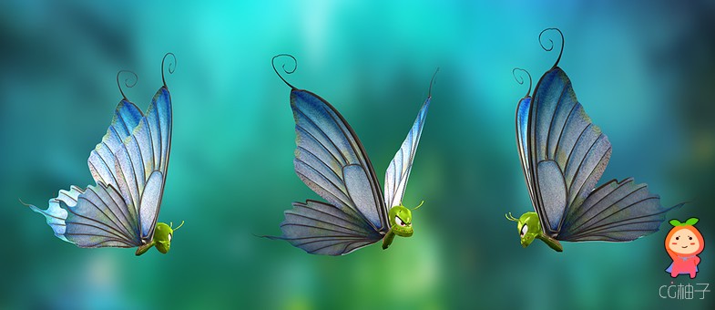 Toon Butterfly 1.0 unity3d asset Unity3d shader资源 ios开发