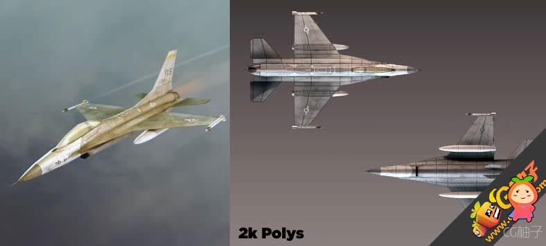 Modern Fighter Jet 1.0 unity3d asset U3D插件模型 Unity3d教程