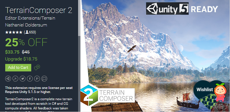 TerrainComposer 2 v2.3 (u5) unity3d asset unity3d编辑器 unity论坛