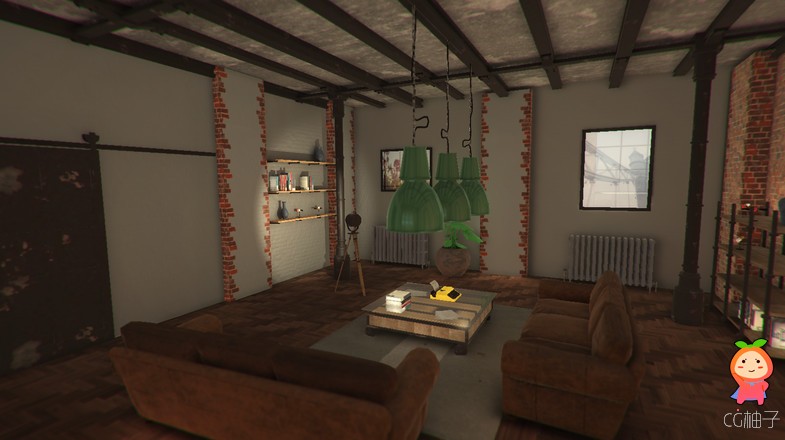 Modern Home - Industrial Interior 1.0 unity3d asset U3D插件 Unity3d论坛