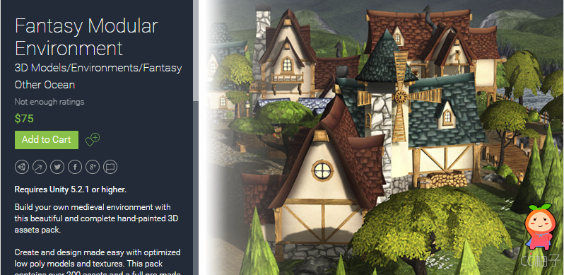 Fantasy Modular Environment 1.0 unity3d asset Unity插件论坛 ios开发