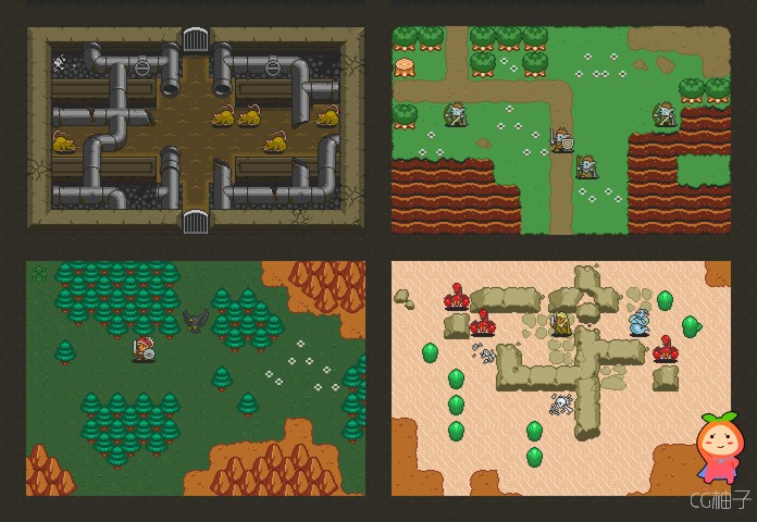 16-Bit Fantasy Sprite Set 1.0 unity3d asset Unity3d插件论坛 U3D插件下载