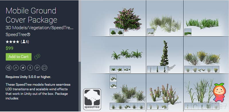 Mobile Ground Cover Package 1.2 unity3d asset Unity3d论坛 ios开发
