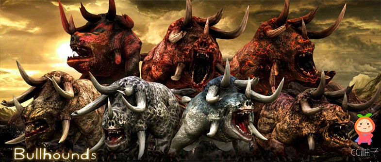 Bullhounds Monsters 1.0 unity3d asset U3D插件官网 ios开发