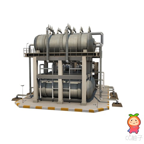 Oil Refinery 11 1.0 unity3d asset 3d游戏开发，unity3d插件下载