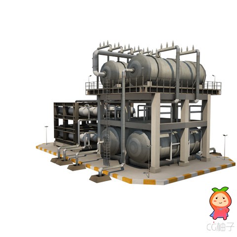 Oil Refinery 11 1.0 unity3d asset 3d游戏开发，unity3d插件下载