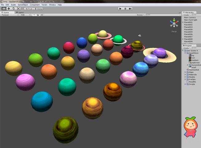 Gas Giant Planet Pack A 1.0 unity3d asset unity编辑器 U3D插件官网