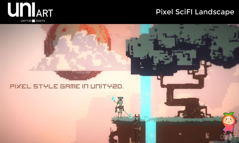 UniArt Pixel SciFi Landscape 1.0.0 unity3d asset unity插件 ios开发
