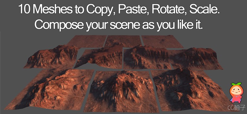 Desert Terrain Pack 1.1 unity3d asset U3D插件论坛 unity3d官网