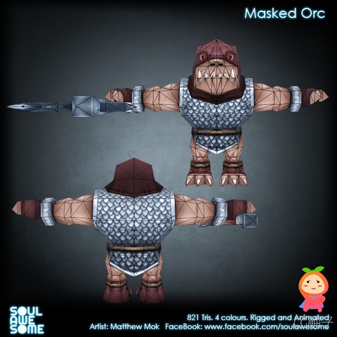 Masked Orc 1.2 unity3d asset Unity3d编辑器下载 unitypackage插件