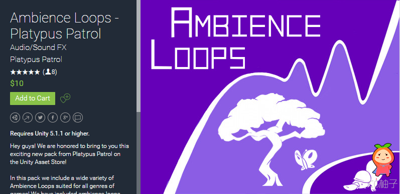 Ambience Loops - Platypus Patrol 1.0 unity3d asset unity插件官网 ios开发