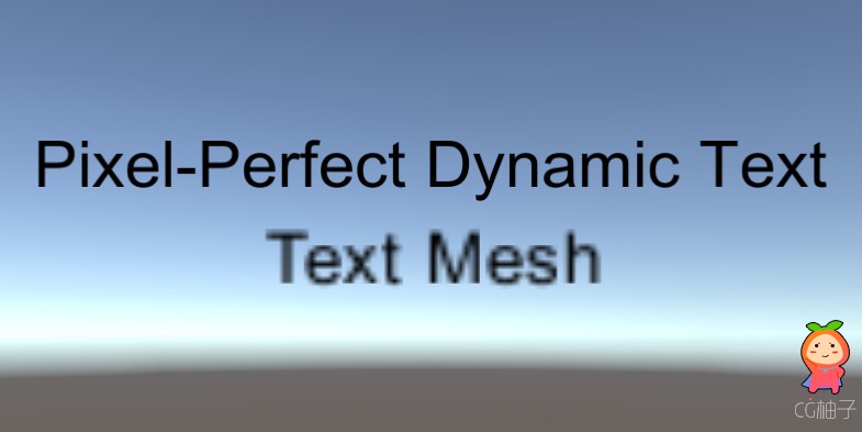 Dynamic Text (pixel-perfect) 1.1.0 unity3d asset Unity3d编辑器 ios开发