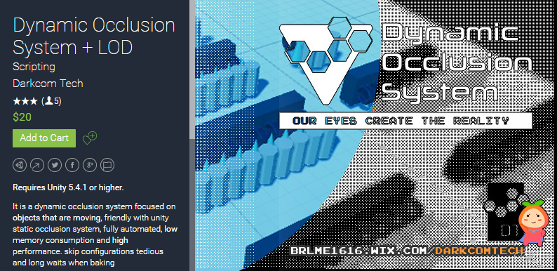 Dynamic Occlusion System + LOD 1.4.3 unity3d asset Unity官网 unity3d教程