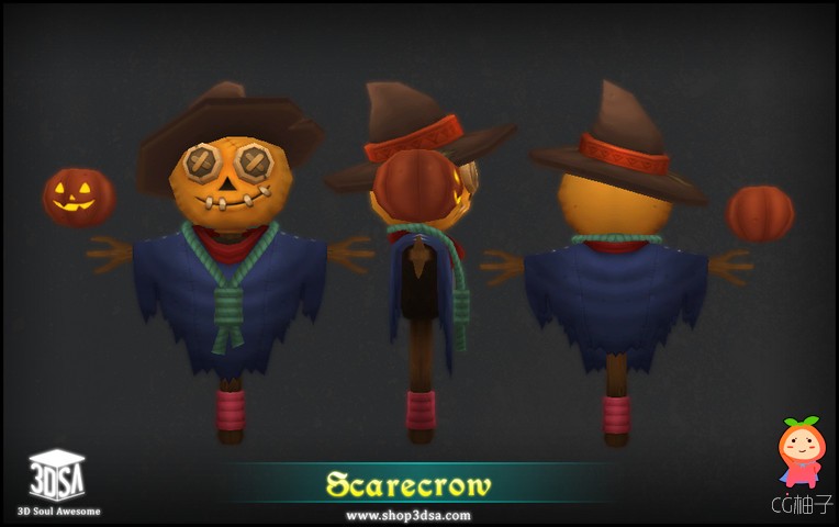 Scarecrow 1.0 unity3d asset U3D插件模型，Unitypackage插件下载