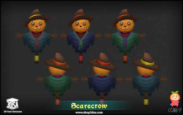 Scarecrow 1.0 unity3d asset U3D插件模型，Unitypackage插件下载