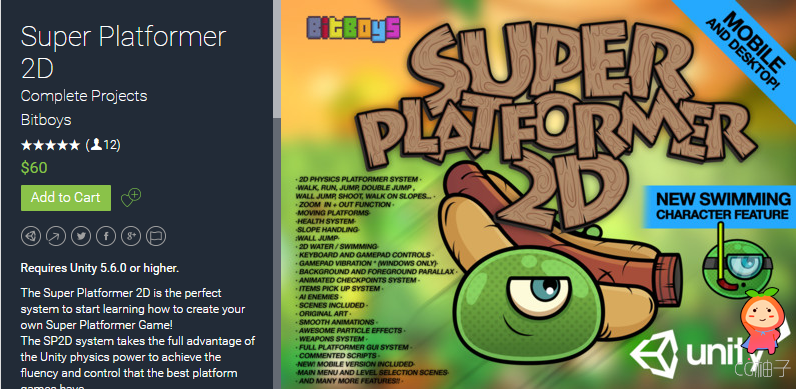 Super Platformer 2D 1.3.0 unity3d asset Unity3d插件论坛 U3D插件