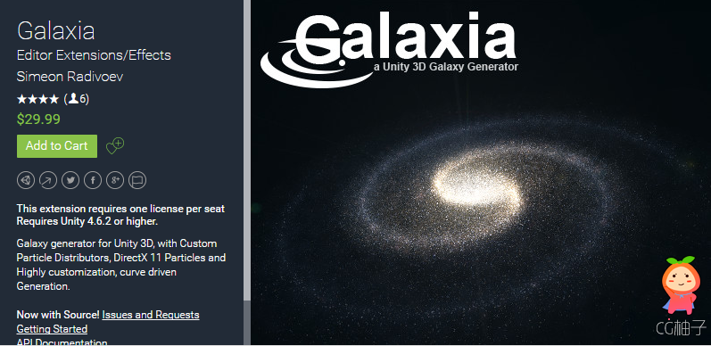 Galaxia 0.4.5.1 unity3d asset unity3d编辑器下载 unity3d插件
