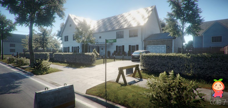 Suburb Neighborhood House Pack (Modular) 1.0 unity3d asset U3D模型 ios开发