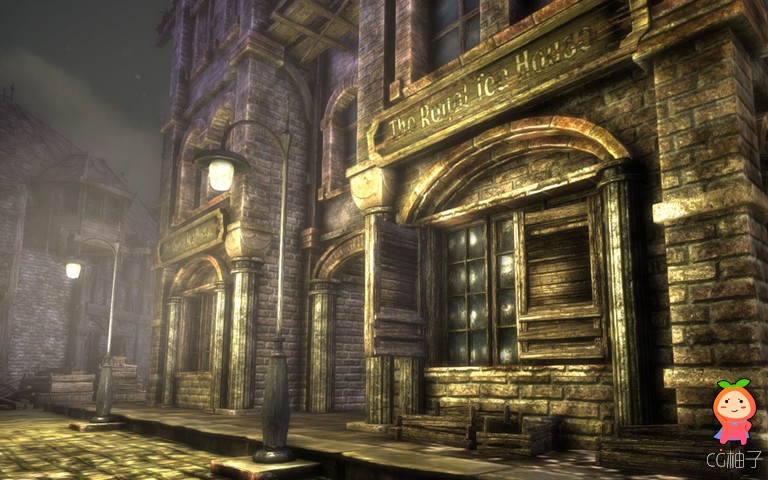 Haunted Town 1.3 unity3d asset Unity3d插件 unity3d shader下载