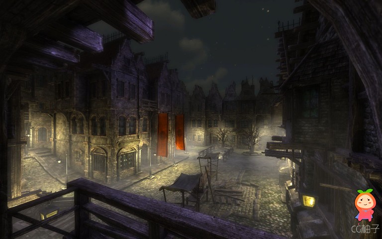 Haunted Town 1.3 unity3d asset Unity3d插件 unity3d shader下载